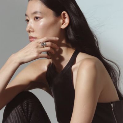 Chaine d'ancre Enchainee ring, large model, View: video, view 2 of 3